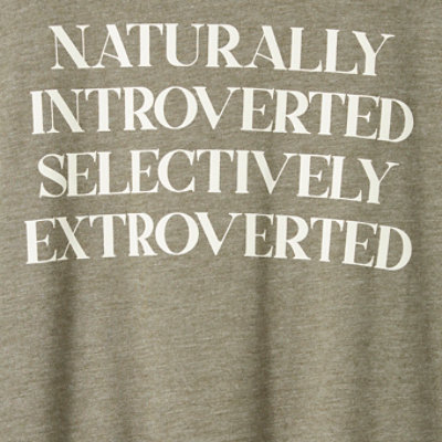 Naturally Introverted Everyday Signature Jersey Crew Neck Tee, DUSTY OLIVE, swatch