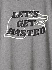 Lets Get Basted Everyday Signature Jersey Crew Neck Tee, HEATHER GREY, alternate