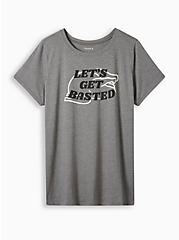 Lets Get Basted Everyday Signature Jersey Crew Neck Tee, HEATHER GREY, hi-res