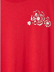 Flowers Classic Fit Signature Jersey Crew Neck Long Sleeve Tee, JESTER RED, alternate