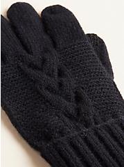 Plus Size Cable Knit Texting Glove, , alternate