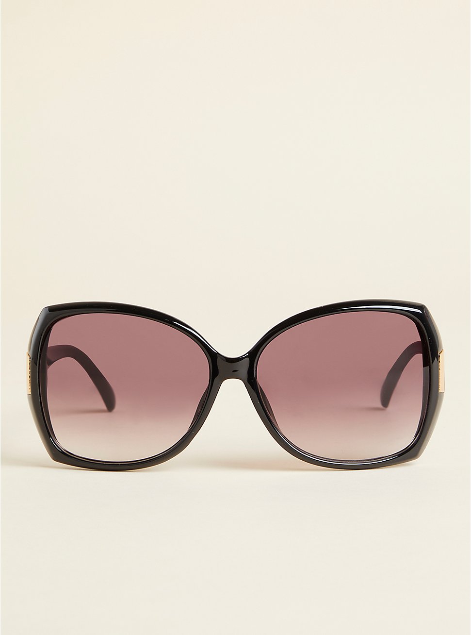 Plus Size Rectangle Smoke Lens Sunglasses, , hi-res