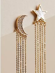 Moon and Star Mismatched Earrings. , , alternate