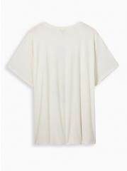 Western Classic Fit Polyester Cotton Jersey Crew Tee, IVORY, alternate