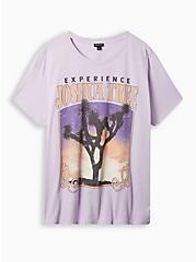 Joshua Tree Classic Fit Polyester Cotton Jersey Crew Tee, LAVENDER, hi-res