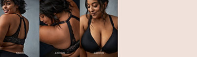 plus size cross back bra