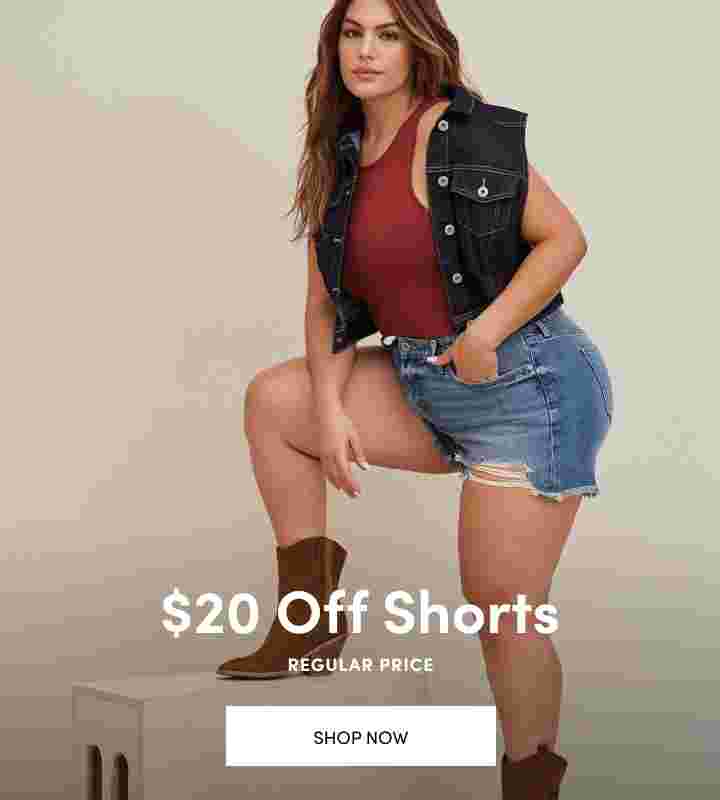 $20 off shorts Regular Price. Shop Now