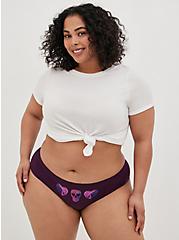 Seamless Smooth Mid-Rise Hipster Panty, BLACKBERRY WINE SKULL HEART, hi-res