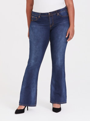 high rise slim bootcut jeans