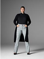 Trouser Slim Boot Studio Luxe Ponte Mid-Rise Pant, DARK PLAID, hi-res