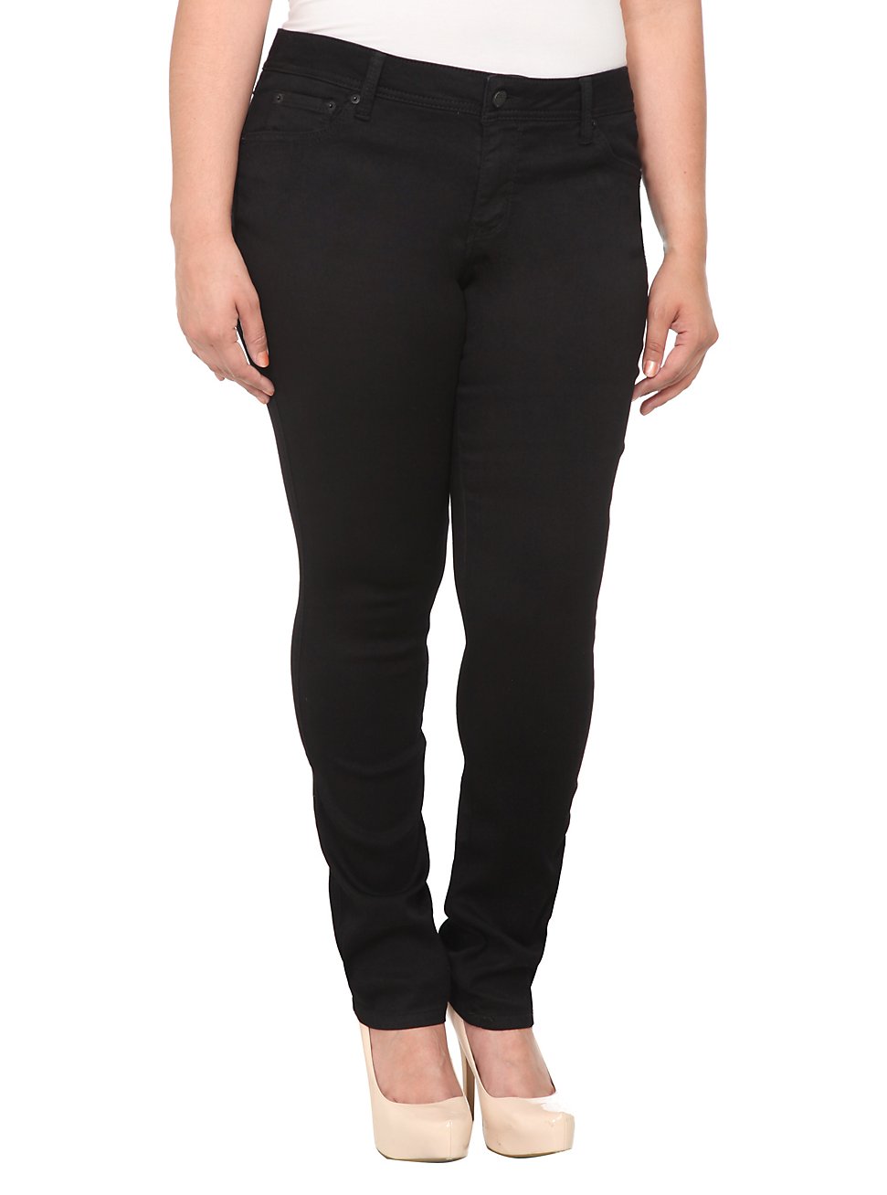 Torrid Skinny Jeans - Black Wash (Regular), BLACK, hi-res